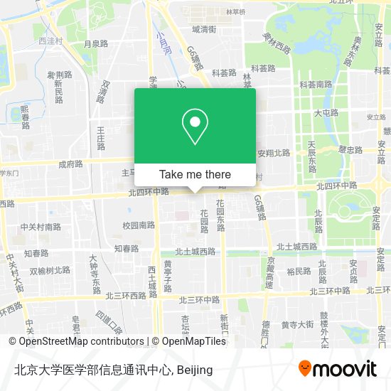 北京大学医学部信息通讯中心 map