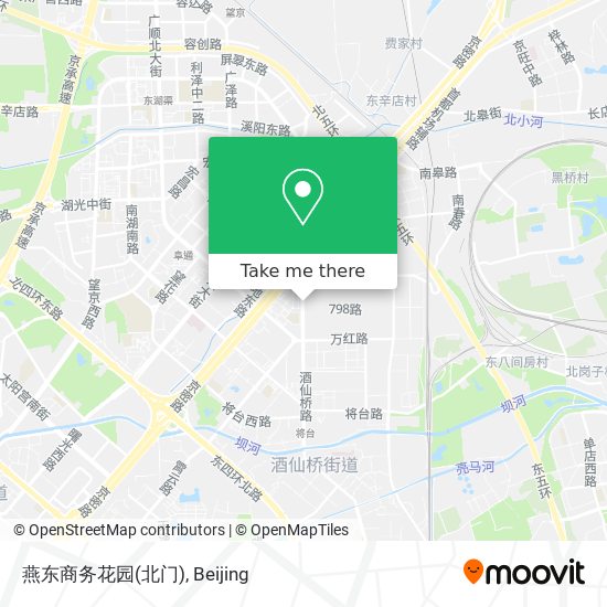 燕东商务花园(北门) map
