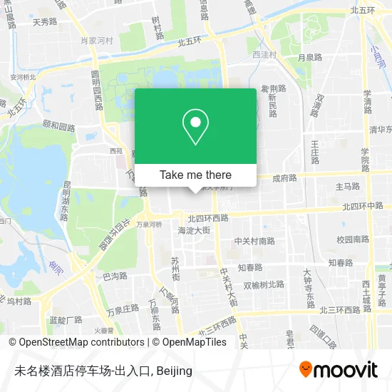 未名楼酒店停车场-出入口 map
