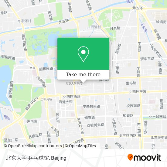 北京大学-乒乓球馆 map