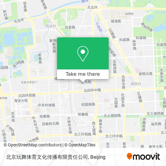 北京玩舞体育文化传播有限责任公司 map