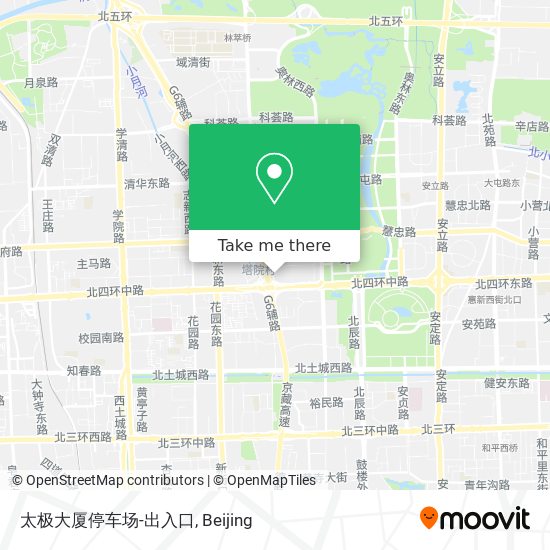 太极大厦停车场-出入口 map