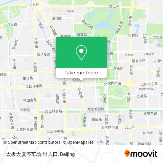 太极大厦停车场-出入口 map