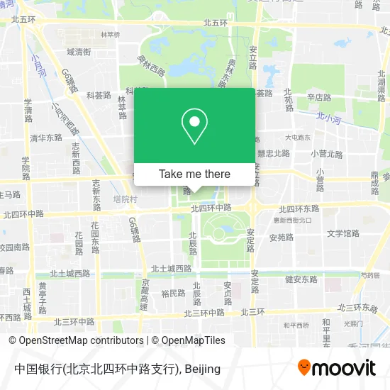 中国银行(北京北四环中路支行) map