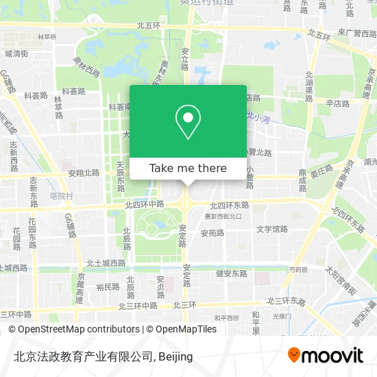 北京法政教育产业有限公司 map