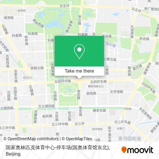 国家奥林匹克体育中心-停车场(国奥体育馆东北) map