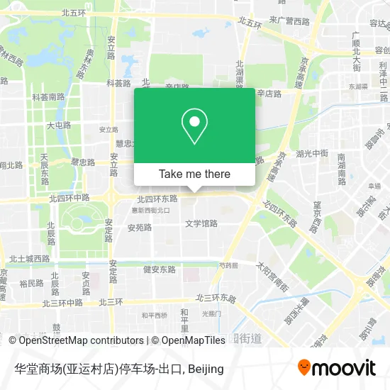 华堂商场(亚运村店)停车场-出口 map