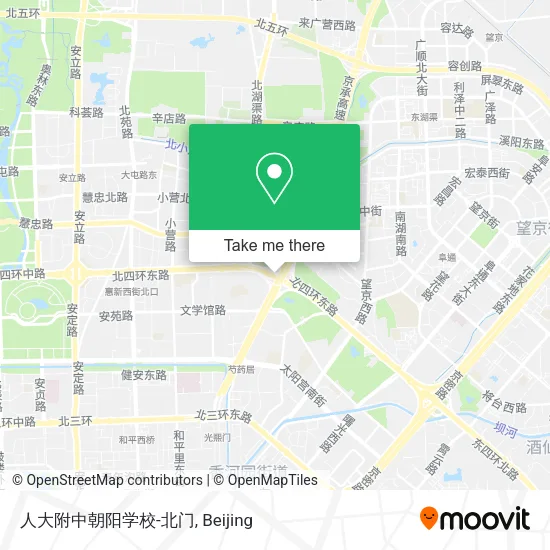 人大附中朝阳学校-北门 map