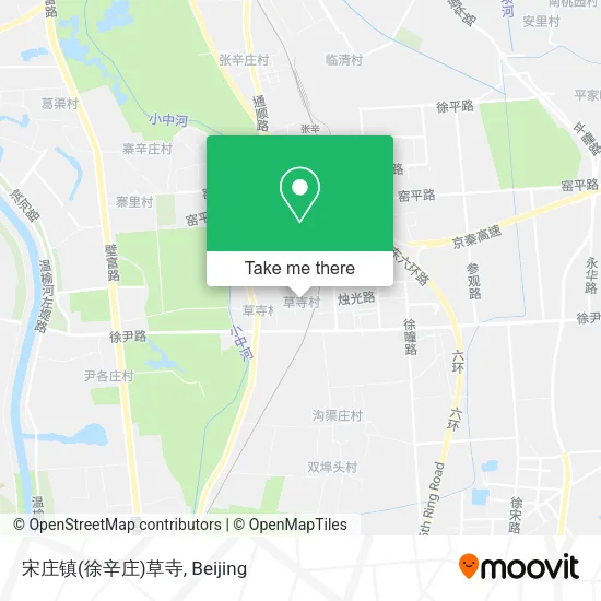 宋庄镇(徐辛庄)草寺 map