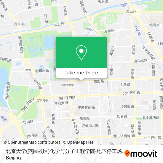 北京大学(燕园校区)化学与分子工程学院-地下停车场 map