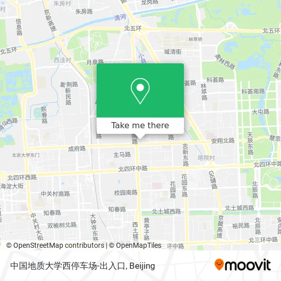 中国地质大学西停车场-出入口 map