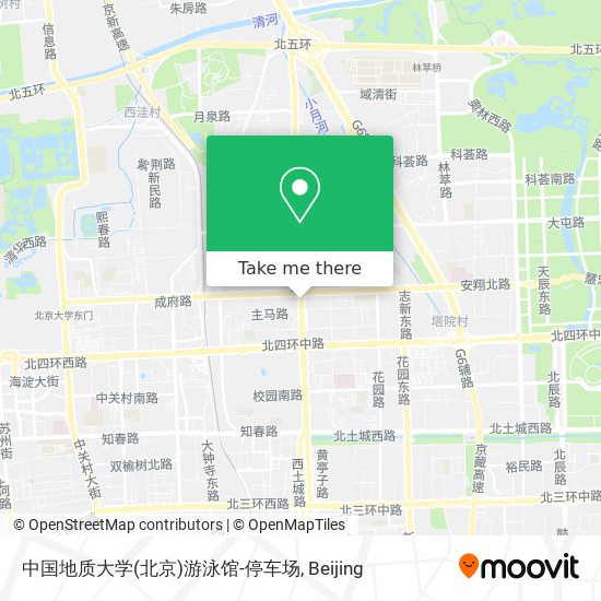 中国地质大学(北京)游泳馆-停车场 map