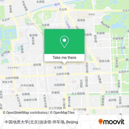 中国地质大学(北京)游泳馆-停车场 map