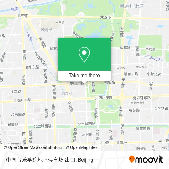 中国音乐学院地下停车场-出口 map