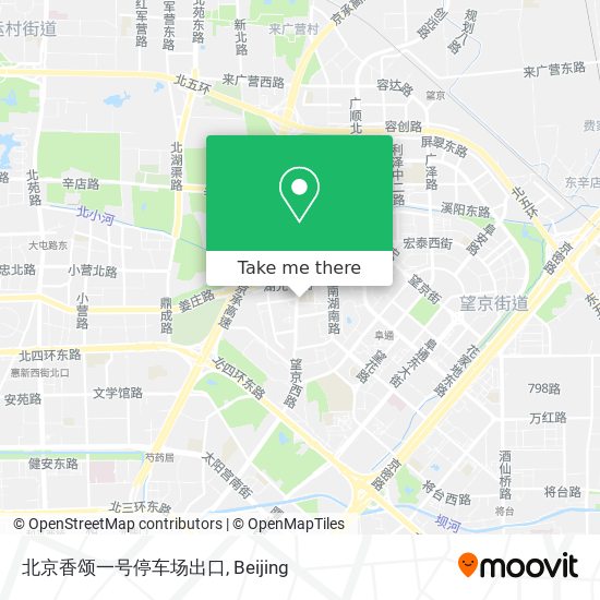 北京香颂一号停车场出口 map