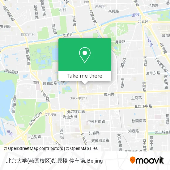 北京大学(燕园校区)凯原楼-停车场 map