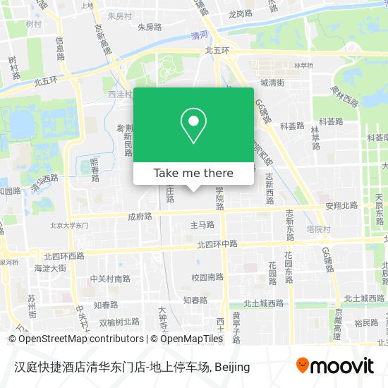 汉庭快捷酒店清华东门店-地上停车场 map
