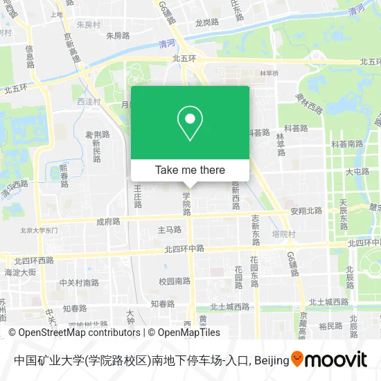 中国矿业大学(学院路校区)南地下停车场-入口 map