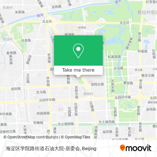 海淀区学院路街道石油大院-居委会 map