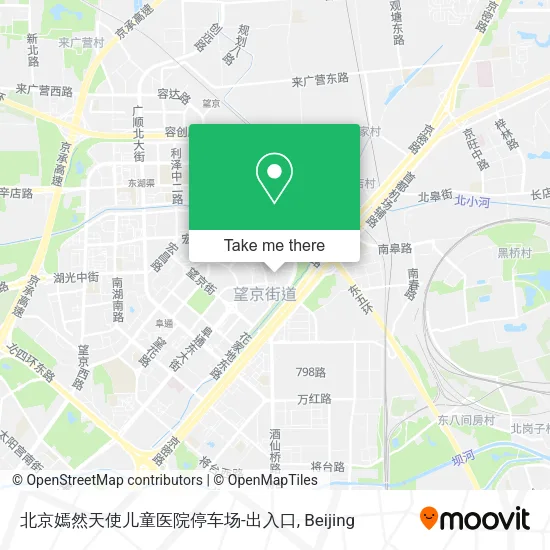 北京嫣然天使儿童医院停车场-出入口 map
