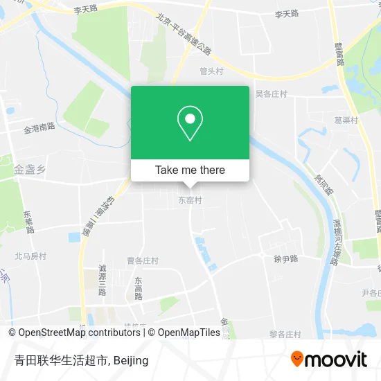 青田联华生活超市 map