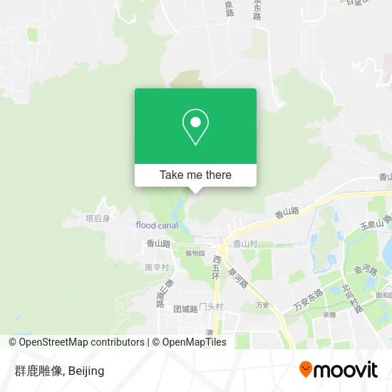群鹿雕像 map