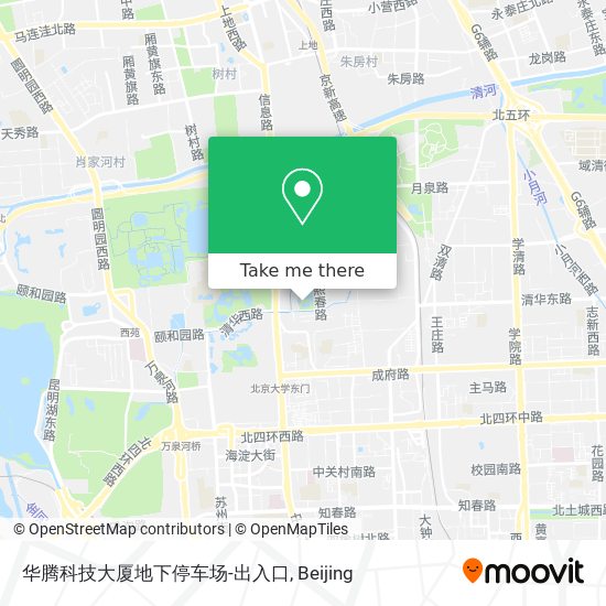华腾科技大厦地下停车场-出入口 map