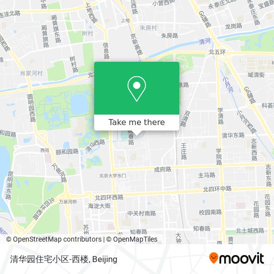 清华园住宅小区-西楼 map