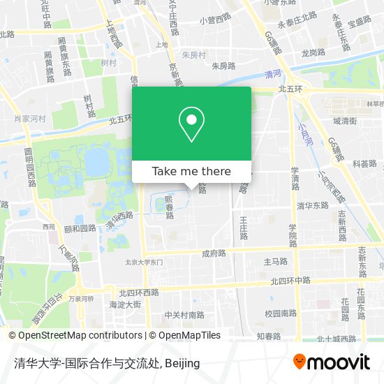 清华大学-国际合作与交流处 map