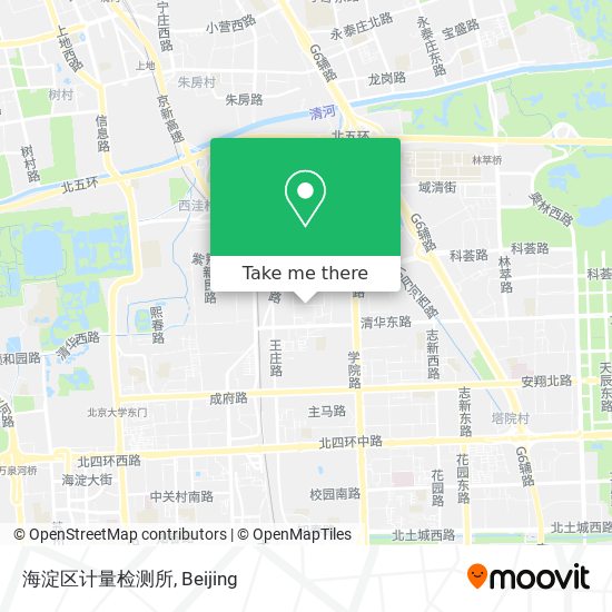 海淀区计量检测所 map