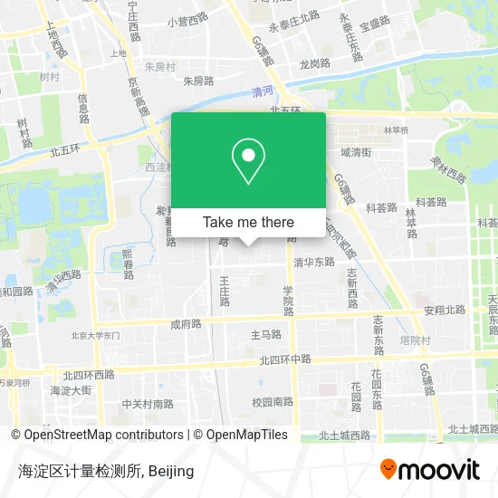 海淀区计量检测所 map