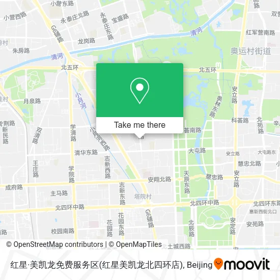 红星·美凯龙免费服务区(红星美凯龙北四环店) map