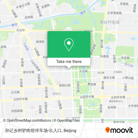 孙记乡村驴肉馆停车场-出入口 map