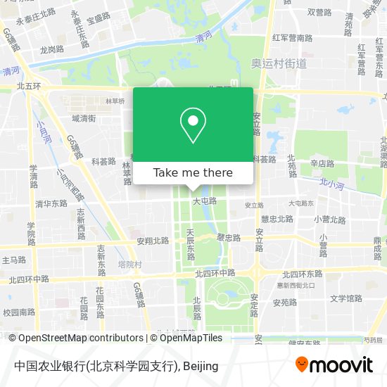 中国农业银行(北京科学园支行) map