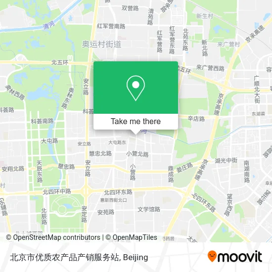 北京市优质农产品产销服务站 map