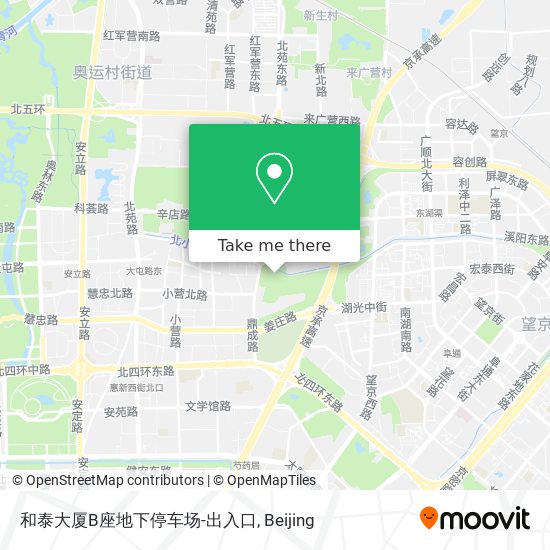 和泰大厦B座地下停车场-出入口 map