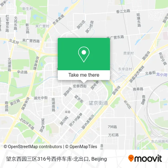 望京西园三区316号西停车库-北出口 map