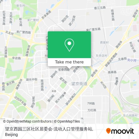 望京西园三区社区居委会-流动人口管理服务站 map