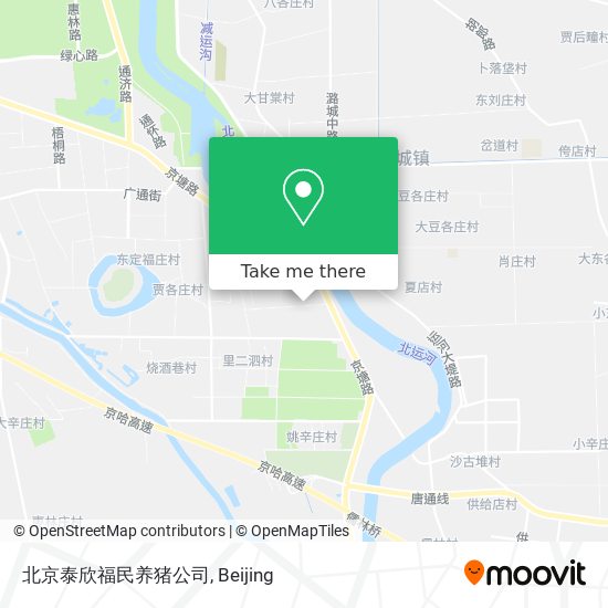 北京泰欣福民养猪公司 map