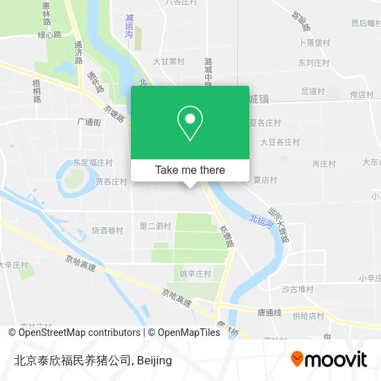 北京泰欣福民养猪公司 map