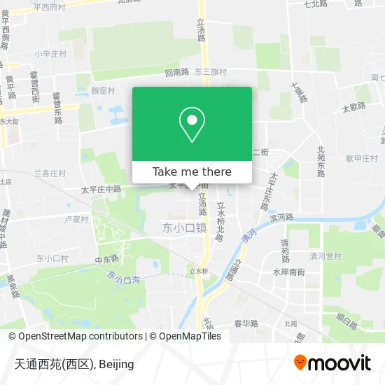 天通西苑(西区) map