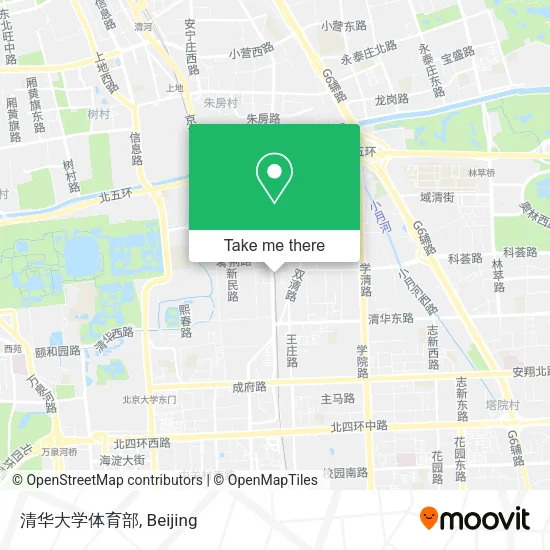 清华大学体育部 map
