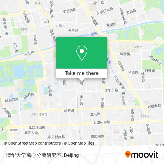 清华大学离心分离研究室 map