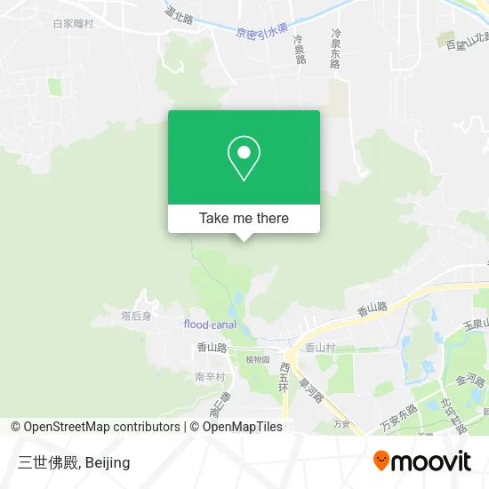 三世佛殿 map