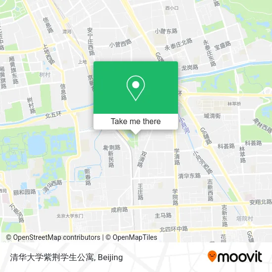 清华大学紫荆学生公寓 map