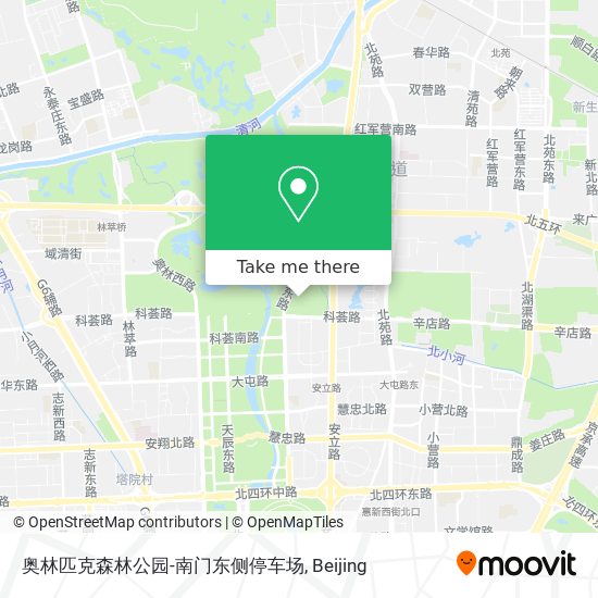 奥林匹克森林公园-南门东侧停车场 map