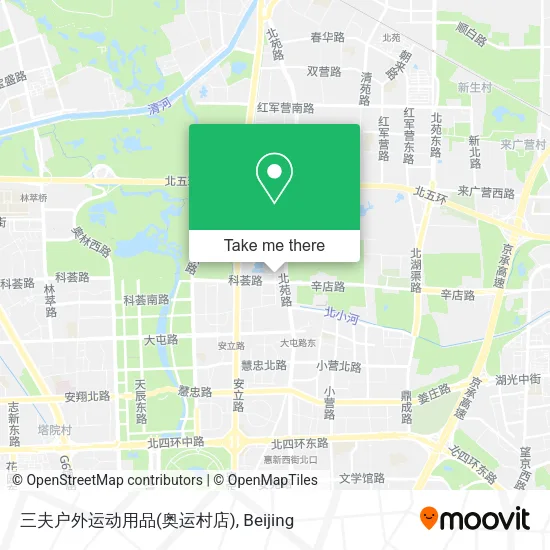 三夫户外运动用品(奥运村店) map