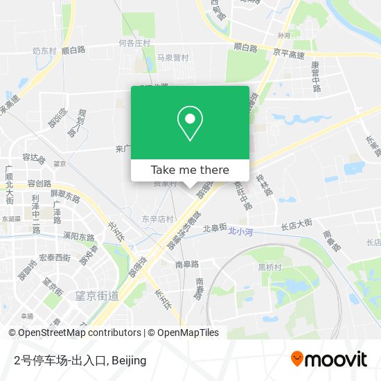 2号停车场-出入口 map