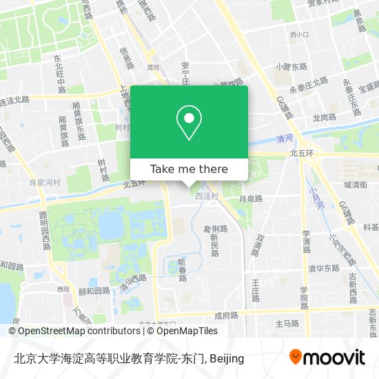 北京大学海淀高等职业教育学院-东门 map