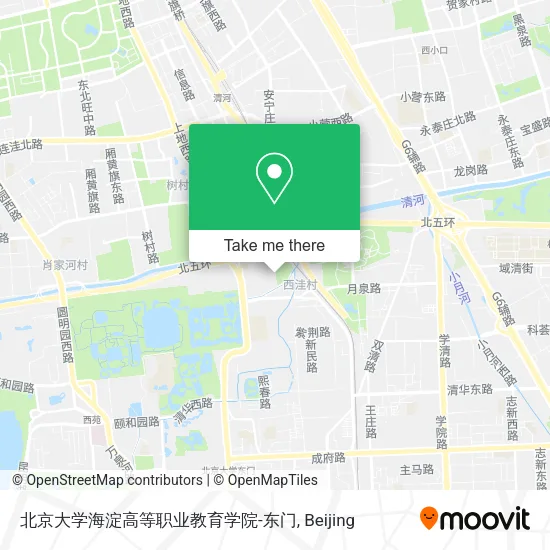 北京大学海淀高等职业教育学院-东门 map